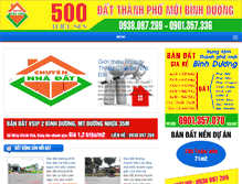 Tablet Screenshot of datthanhphomoibinhduong.com